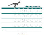 dinosaur behavior chart